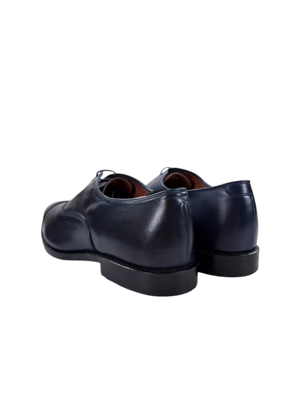 Allen Edmonds Park Avenue Cap-toe Oxford Dress Shoes Mens Size 11 D Navy NEW - Picture 6 of 10